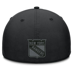 New York Rangers Fanatics Authentic Pro Road Team Code Flex Hat - Black - NHL