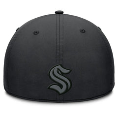 Seattle Kraken Fanatics Authentic Pro Road Team Code Flex Hat - Black - NHL