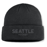 Seattle Kraken Fanatics Authentic Pro Road Cuffed Knit Hat - Black - NHL