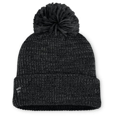 Vegas Golden Knights Fanatics Women's Authentic Pro Road Cuffed Knit Hat with Pom - Black - NHL