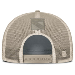 New York Rangers Fanatics Women's Authentic Pro Road Trucker Adjustable Hat - Tan - NHL