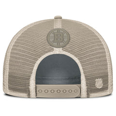 Boston Bruins Fanatics Women's Authentic Pro Road Trucker Adjustable Hat - Tan - NHL