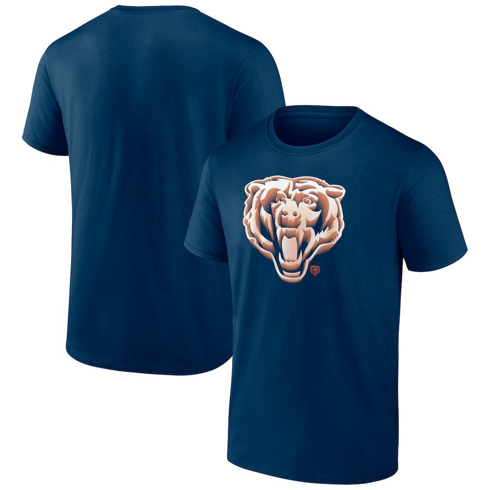 Chicago Bears Chrome Dimension T-Shirt Navy | NFL