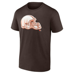 Cleveland Browns Chrome Dimension T-Shirt Brown | NFL