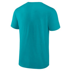 Miami Dolphins Chrome Dimension T-Shirt Aqua | NFL