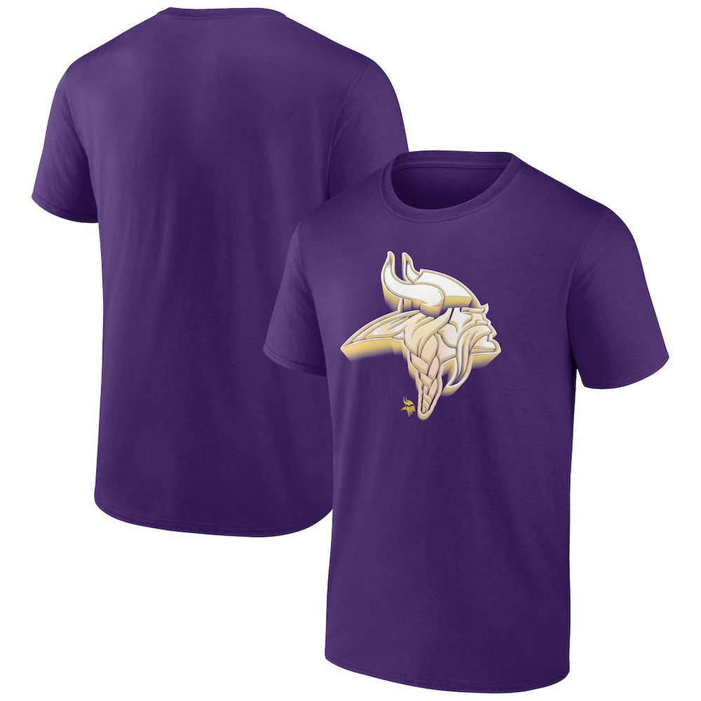 Minnesota Vikings Chrome Dimension T-Shirt Purple | NFL