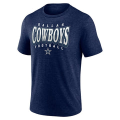 Dallas Cowboys Divided Warp Tri-Blend T-Shirt Navy | NFL