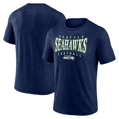 Seattle Seahawks Divided Warp Tri-Blend T-Shirt College Navy | NFL