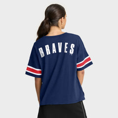 Atlanta Braves Fanatics Women's Curl Route T-Shirt - MLB