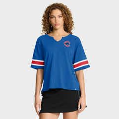 Chicago Cubs Fanatics Women's Curl Route T-Shirt - MLB