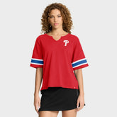 Philadelphia Phillies Fanatics Women's Curl Route T-Shirt - MLB