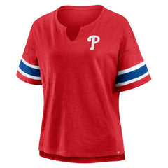 Philadelphia Phillies Fanatics Women's Curl Route T-Shirt - MLB