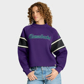 Arizona Diamondbacks Fanatics Women's Oversized Toss Sweep Raglan Pullover Sweatshirt - MLB
