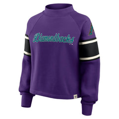 Arizona Diamondbacks Fanatics Women's Oversized Toss Sweep Raglan Pullover Sweatshirt - MLB