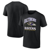 Baltimore Ravens Retro Gridiron T-Shirt Black | NFL