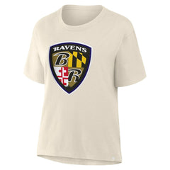 Baltimore Ravens Women's Dove Legacy T-Shirt Cream | Fanatics