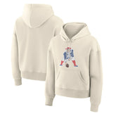 New England Patriots Women's Dove Legacy Pullover Hoodie Cream | Fanatics