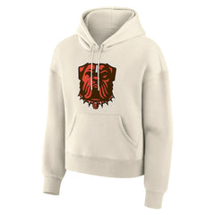 Cleveland Browns Women's Dove Legacy Pullover Hoodie Cream | Fanatics