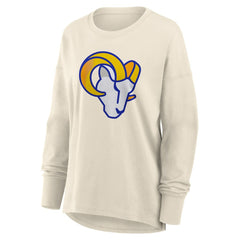 Los Angeles Rams Women's Dove Legacy Long Sleeve T-Shirt Cream | Fanatics