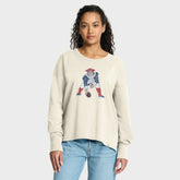 New England Patriots Women's Dove Legacy Long Sleeve T-Shirt Cream | Fanatics