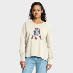 New England Patriots Women's Dove Legacy Long Sleeve T-Shirt Cream | Fanatics