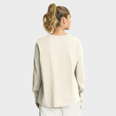 Cleveland Browns Women's Dove Legacy Long Sleeve T-Shirt Cream | Fanatics