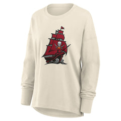 Tampa Bay Buccaneers Women's Dove Legacy Long Sleeve T-Shirt Cream | Fanatics