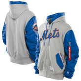 New York Mets New Era x Alpha Industries MA-1 Full-Zip Hoodie Jacket - MLB
