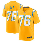 Joe Alt Los Angeles Chargers Alternate Charger Power Game Player Jersey Gold | Nike for Sale