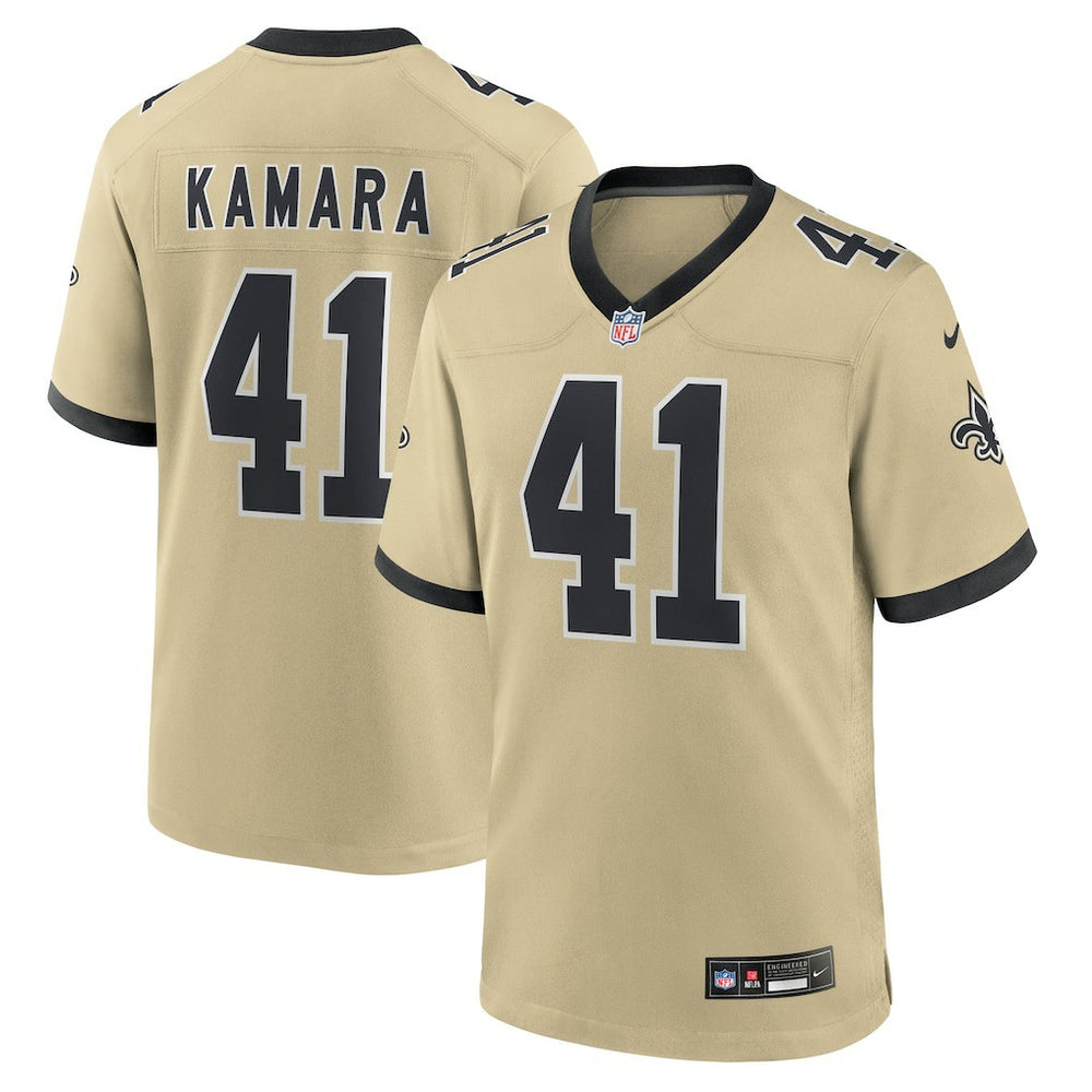 Alvin Kamara New Orleans Saints Gameday Golds Alternate Game Player Jersey Gold | Nike for Sale