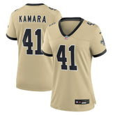 Alvin Kamara New Orleans Saints Women's Gameday Golds Alternate Game Player Jersey Gold | Nike for Sale