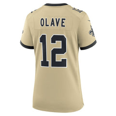 Chris Olave New Orleans Saints Women's Gameday Golds Alternate Game Player Jersey Gold | Nike for Sale
