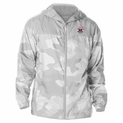 Washington Wizards Camo Flash Challenger Windbreaker Full-Zip Jacket Gray - NBA