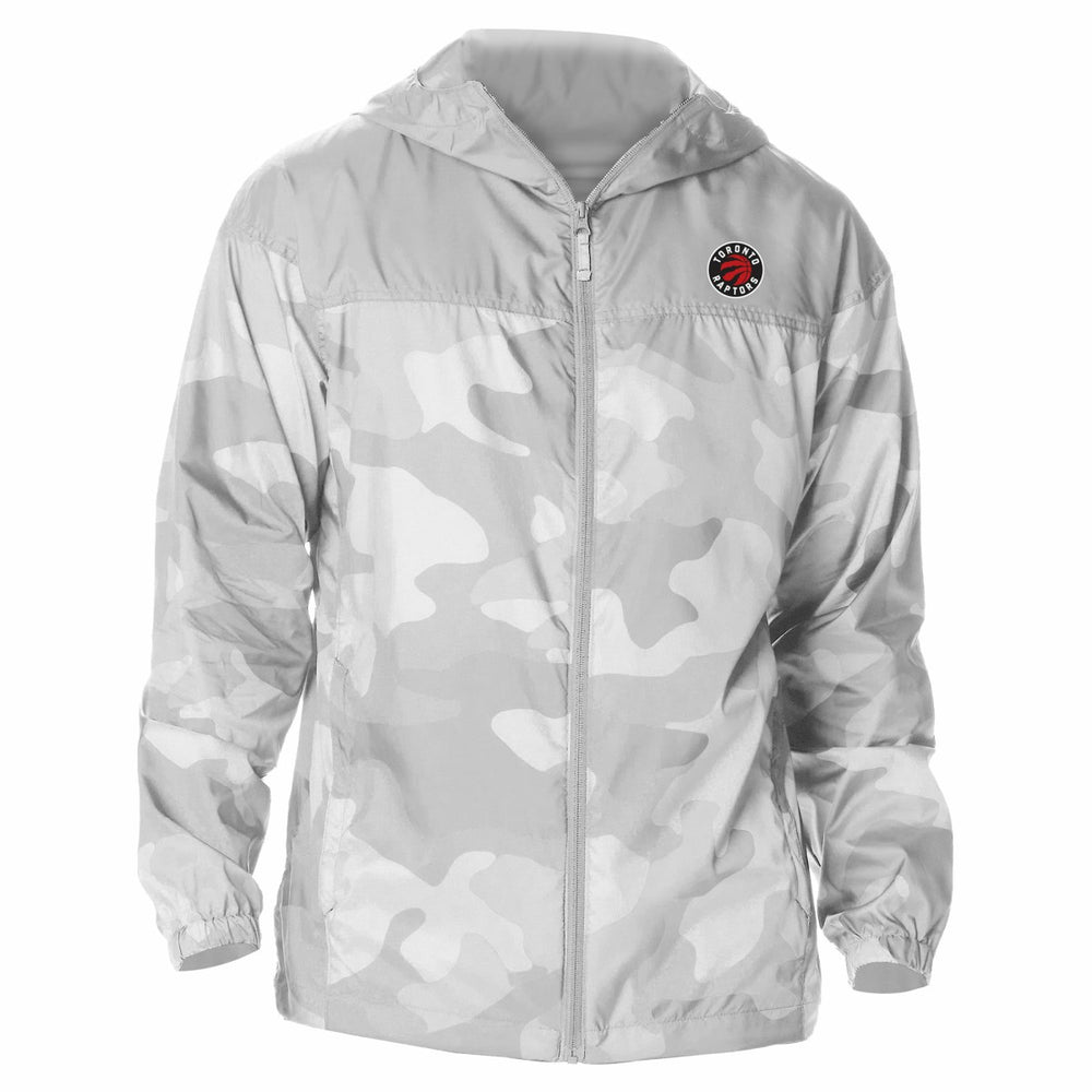 Toronto Raptors Camo Flash Challenger Windbreaker Full-Zip Jacket Gray - NBA