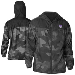 Sacramento Kings Camo Flash Challenger Windbreaker Full-Zip Jacket Black - NBA