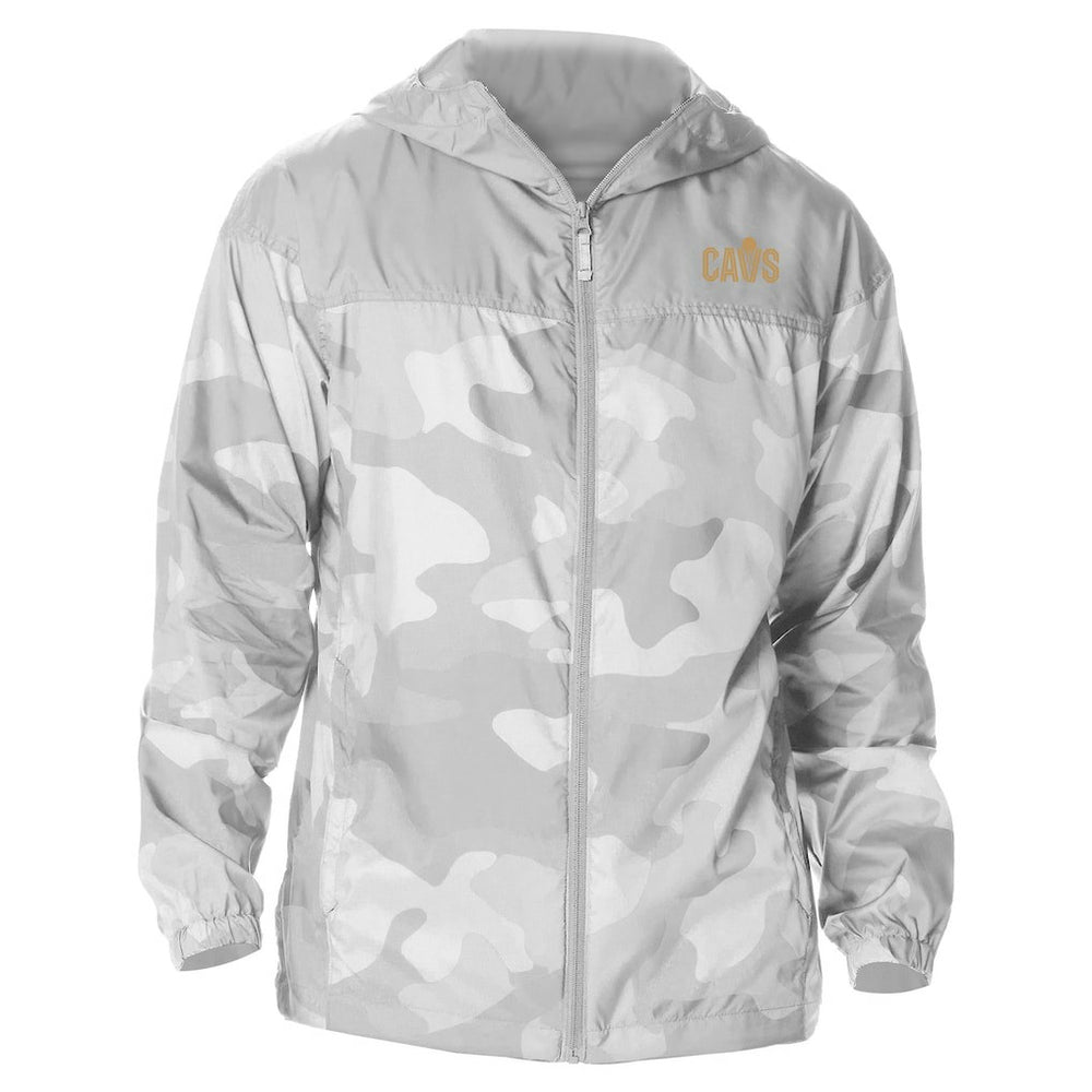 Cleveland Cavaliers Camo Flash Challenger Windbreaker Full-Zip Jacket Gray - NBA