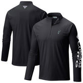 San Antonio Spurs Terminal Tackle Raglan Omni-Shade Quarter-Zip Jacket Black - NBA