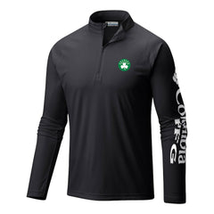 Boston Celtics Terminal Tackle Raglan Omni-Shade Quarter-Zip Jacket Black - NBA