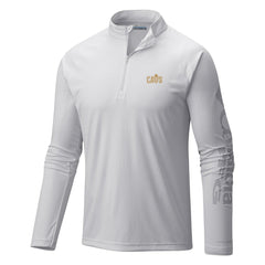 Cleveland Cavaliers Terminal Tackle Raglan Omni-Shade Quarter-Zip Jacket White - NBA