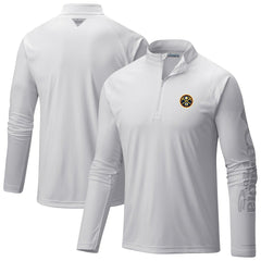 Denver Nuggets Terminal Tackle Raglan Omni-Shade Quarter-Zip Jacket White - NBA