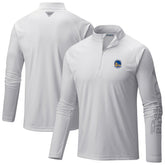 Golden State Warriors Terminal Tackle Raglan Omni-Shade Quarter-Zip Jacket White - NBA