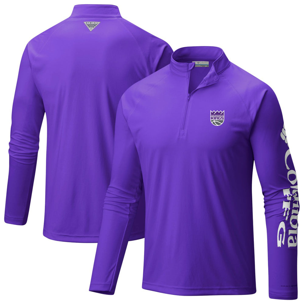 Sacramento Kings Terminal Tackle Raglan Omni-Shade Quarter-Zip Jacket Purple - NBA