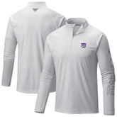 Sacramento Kings Terminal Tackle Raglan Omni-Shade Quarter-Zip Jacket White - NBA