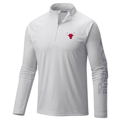 Chicago Bulls Terminal Tackle Raglan Omni-Shade Quarter-Zip Jacket White - NBA