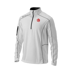 Toronto Raptors Omni-Wick Shotgun Quarter-Zip Pullover White - NBA