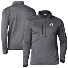 Brooklyn Nets Park View Half-Zip Top Gray - NBA