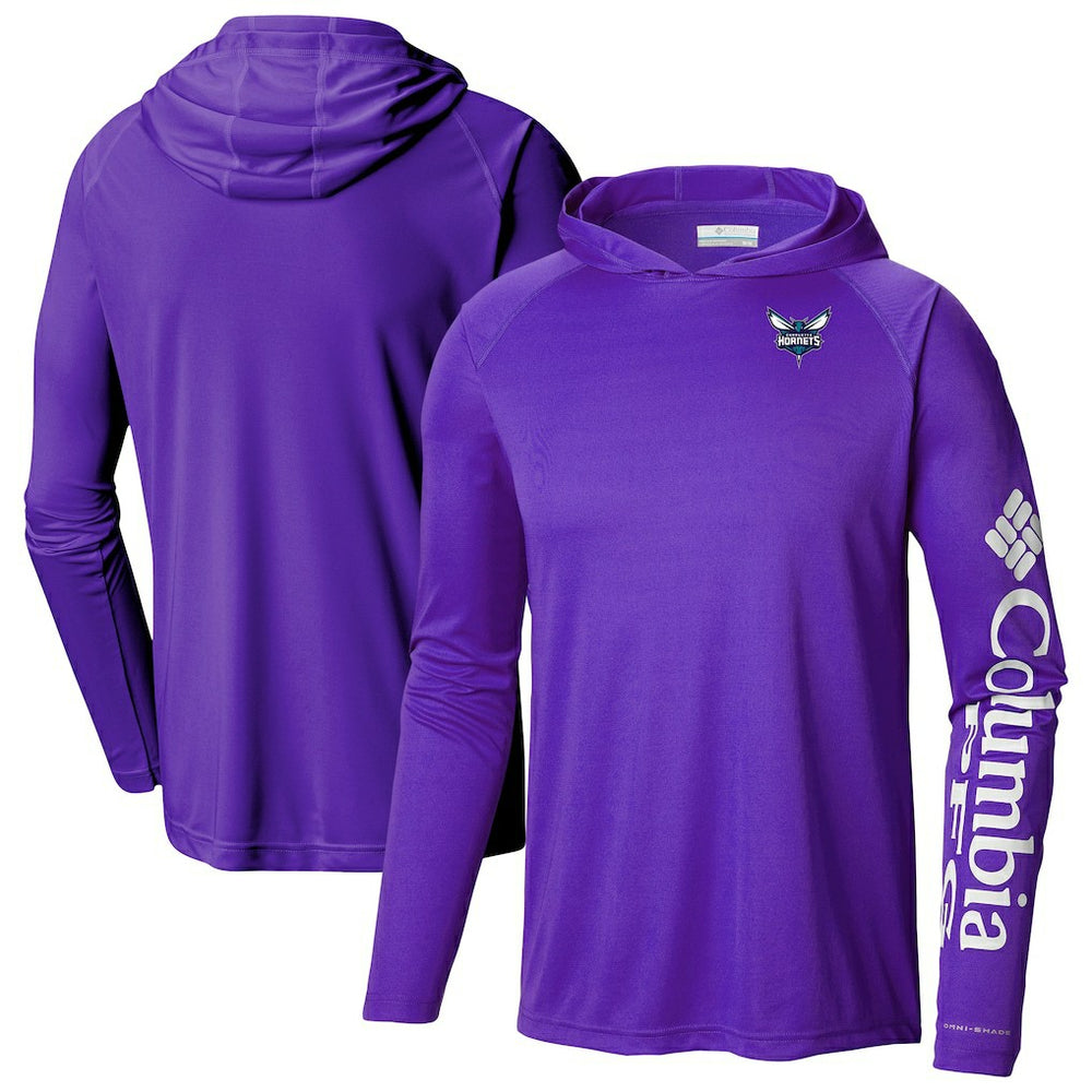 Charlotte Hornets Terminal Tackle Long Sleeve Hoodie T-Shirt Purple - NBA