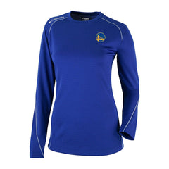 Golden State Warriors Women's Omni-Wick Shotgun Pullover Top Royal - NBA