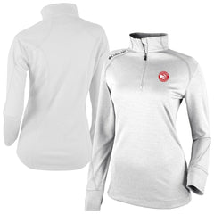 Atlanta Hawks Women's Omni-Wick Shotgun 2.0 Quarter-Zip Pullover Top White - NBA