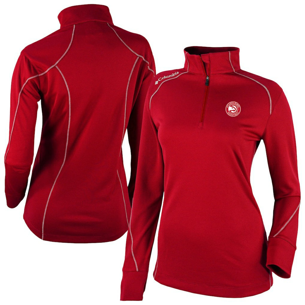 Atlanta Hawks Women's Omni-Wick Shotgun 2.0 Quarter-Zip Pullover Top Red - NBA